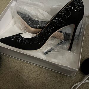 Jimmy Choo Black Embellished Heels